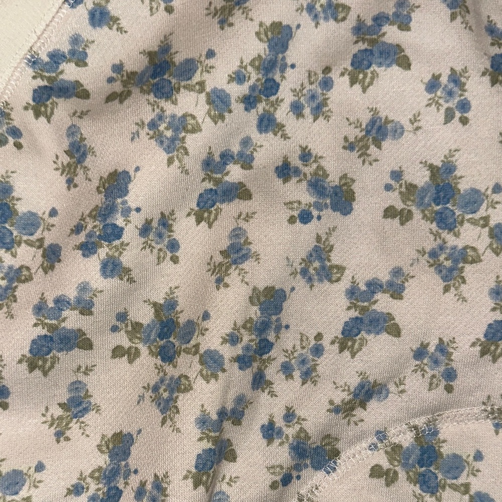 AS Revival Blue Floral Cropped Sweatshirt Top NWT Cottagecore - Picture 4 of 5